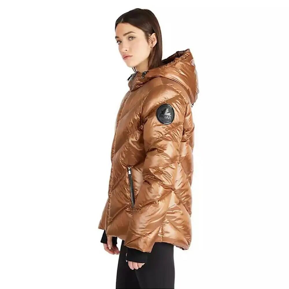 EUC Pajar Nelli Women’s Quilted Down Puffer Jacket Hooded Winter Coat Size M - Picture 2 of 7